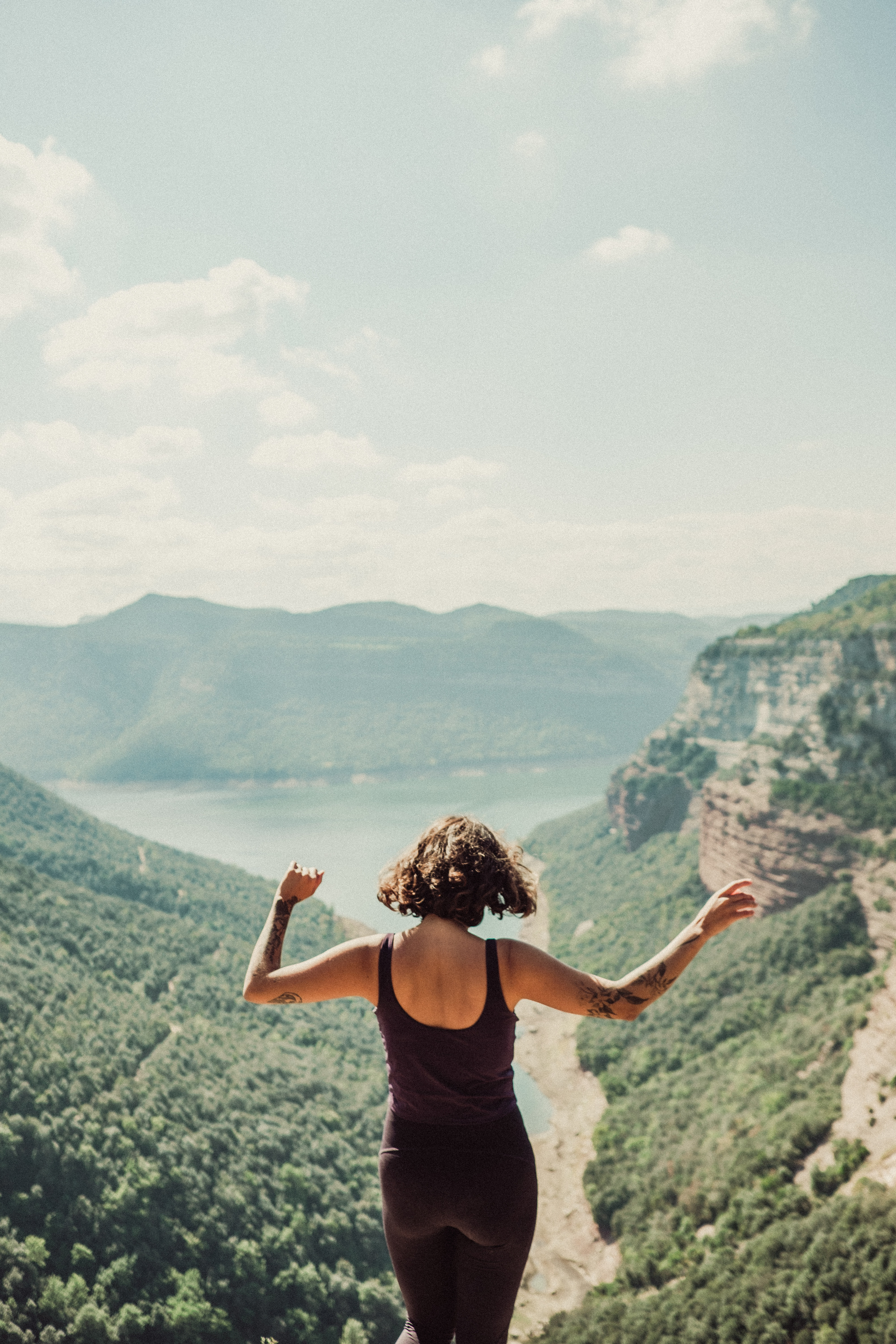 Woman at the Top of the Mountains