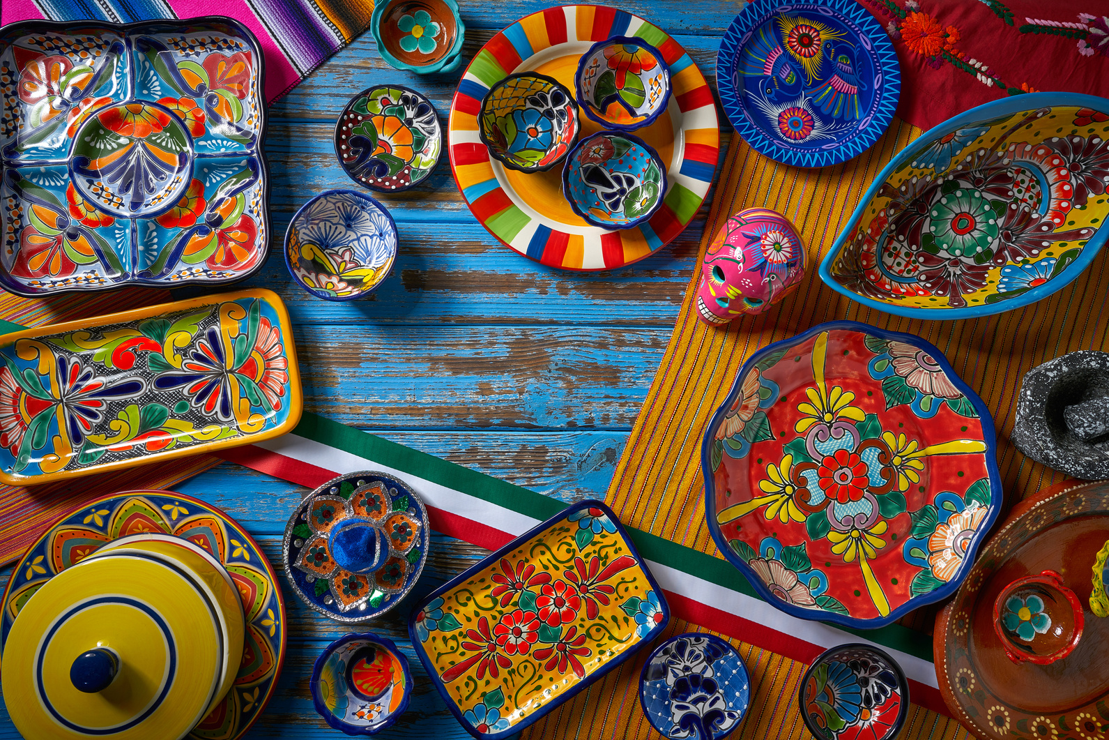 Mexican Pottery Talavera Style of Mexico